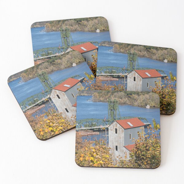 Item preview, Cityscape of Stillwater, Minnesota in the fall with lift bridge and mill designed and sold by mkopka.