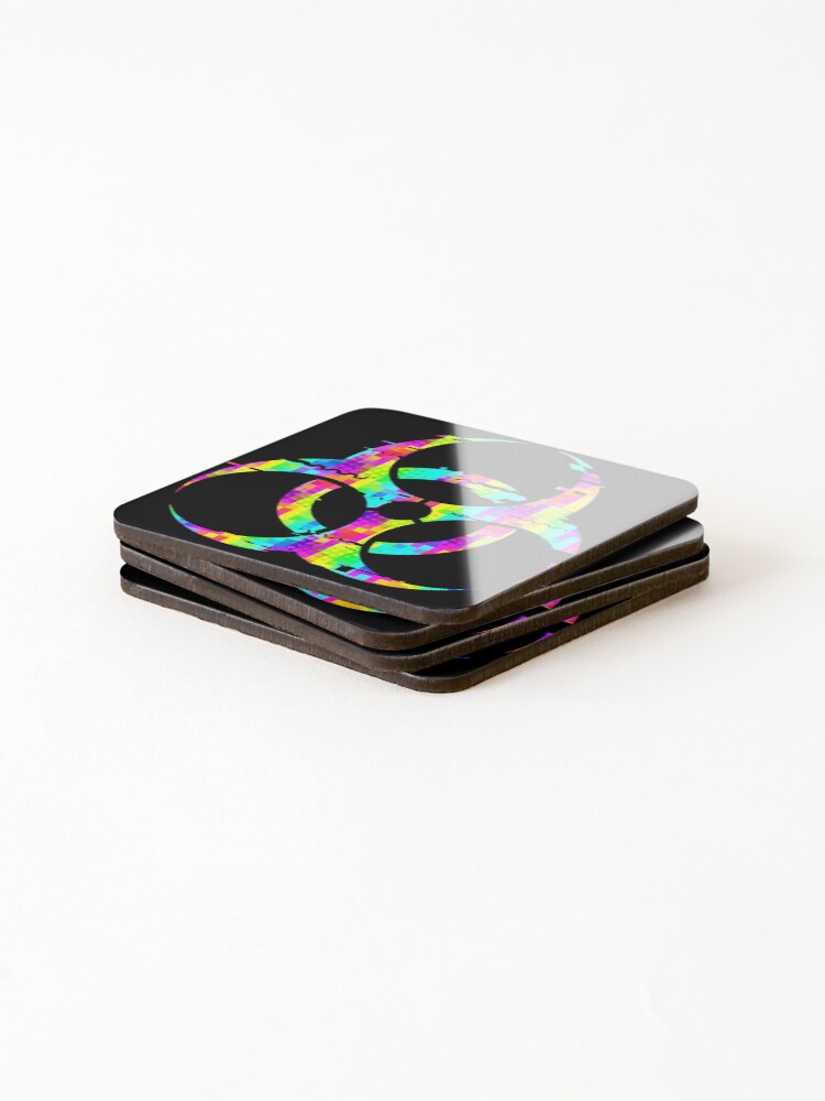 Thumbnail 4 of 5, Coasters (Set of 4), Biohazard Raver Spectrum designed and sold by hamsters.