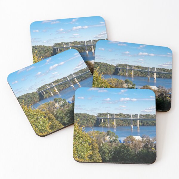 Item preview, Overlook in Stillwater Minnesota in the fall looking over the St. Croix Crossing, an extradosed bridge spanning the St. Croix River designed and sold by mkopka.