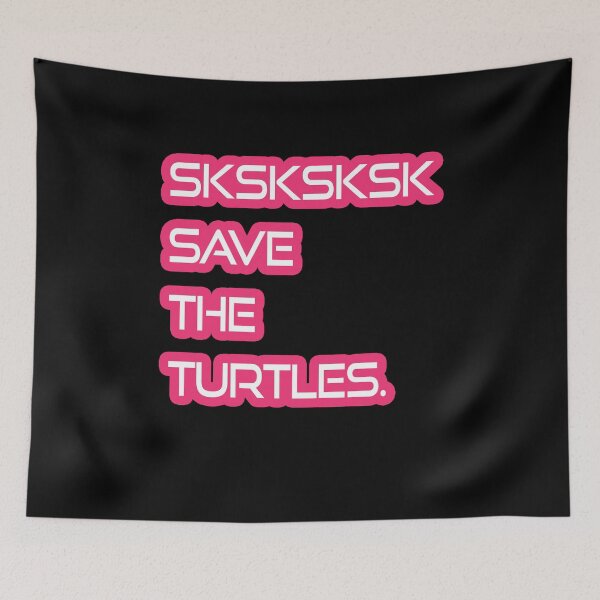 Item preview, Sksksksk Save The Turtles Basic Girl Gift Sticker designed and sold by theshirtinator.