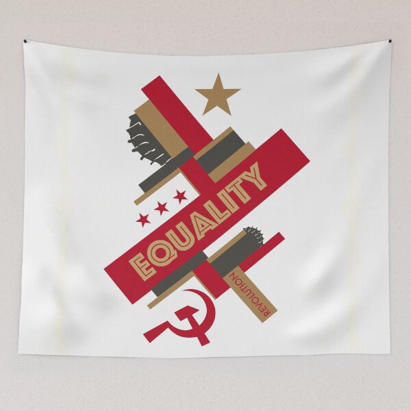 Item preview, Equality Vintage Soviet Art designed and sold by Elenia Design.