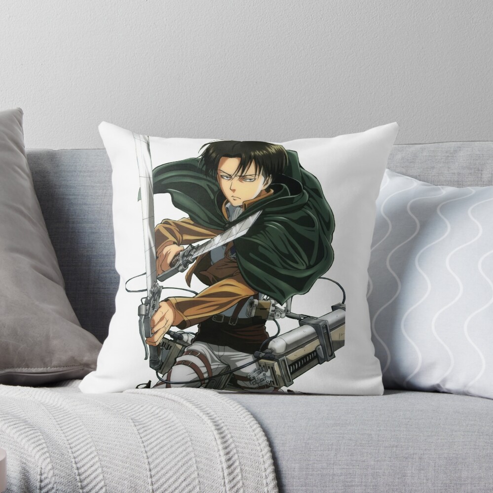 levi attack on titan pillow