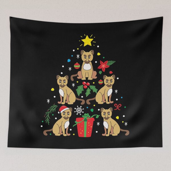 Item preview, Cougar Christmas Ornament Tree designed and sold by rafaeltto.