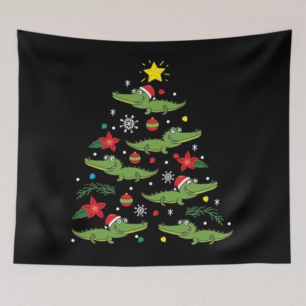 Item preview, Crocodile Alligator Christmas Ornament Tree designed and sold by rafaeltto.