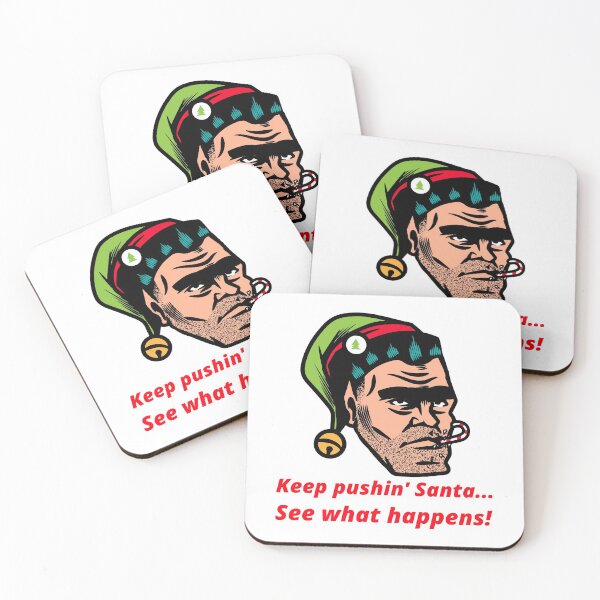 Item preview, Keep Pushing Santa designed and sold by modernzen.