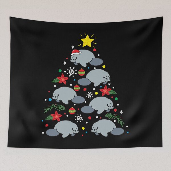 Item preview, Dugong Christmas Ornament Tree designed and sold by rafaeltto.