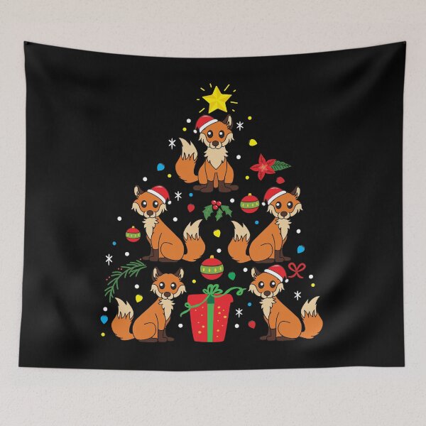 Item preview, Fox Christmas Ornament Tree designed and sold by rafaeltto.
