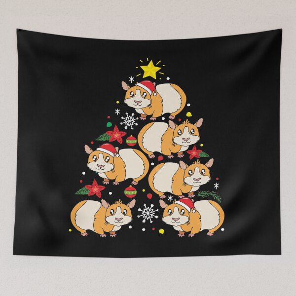 Aperçu de l'œuvre Guinea pig Christmas Ornament Tree créée et vendue par rafaeltto.