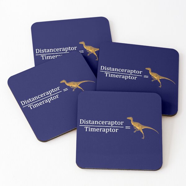 Item preview, Velociraptor Math - Funny Dinosaur Velocity Formula designed and sold by Bethcentral Designs.