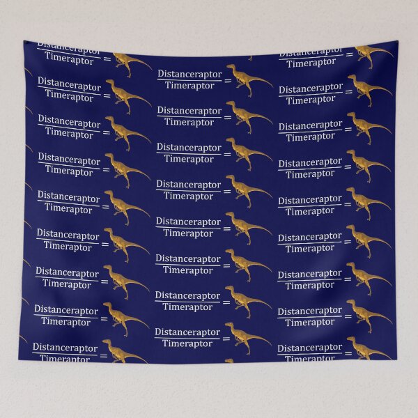 Item preview, Velociraptor Math - Funny Dinosaur Velocity Formula designed and sold by Bethcentral Designs.