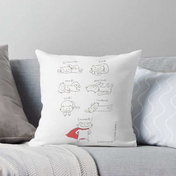 Item preview, A week in a cat's life! In French! / Ooh la la ! (French doodles) designed and sold by eyecreate.