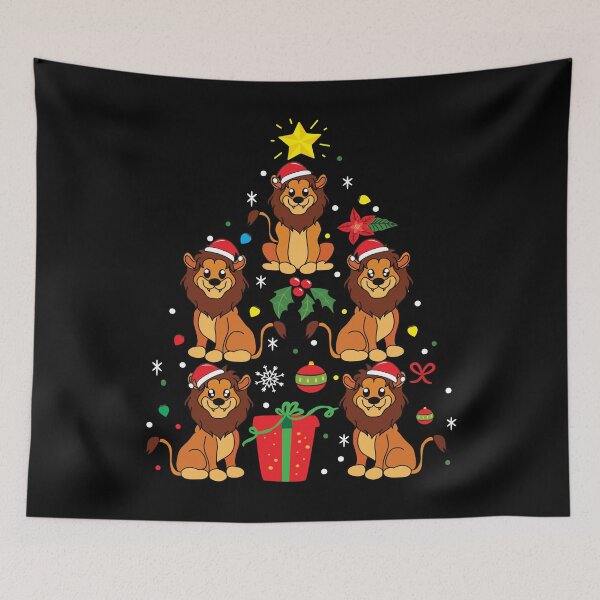 Artikelvorschau, Lion Christmas Ornament Tree entworfen und verkauft von rafaeltto.
