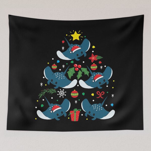 Item preview, Manta ray Christmas Ornament Tree designed and sold by rafaeltto.