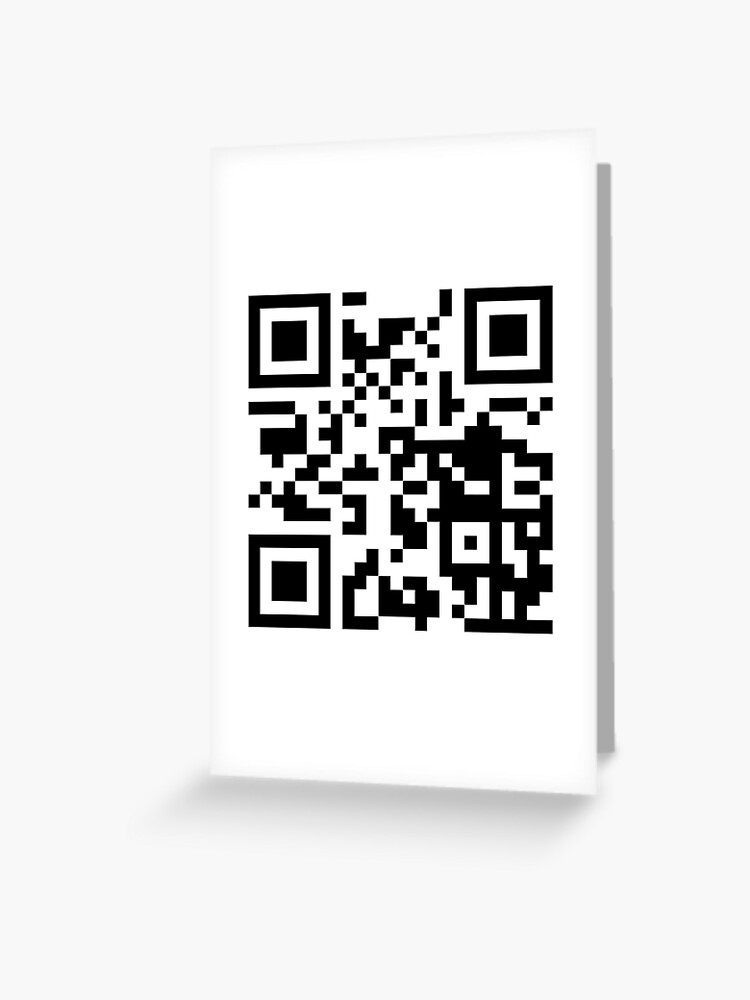 Rick Roll Your Friends! QR code that links to Rick Astley’s “Never Gonna  Give You Up”  music video Sticker for Sale by ApexFibers