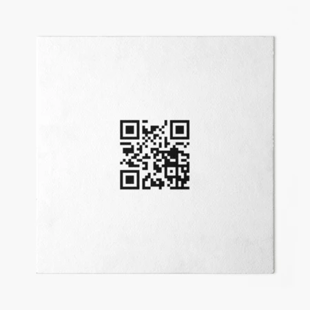 Rick Roll Your Friends! QR code that links to Rick Astley's “Never Gonna  Give You Up”  music video Sticker for Sale by ApexFibers