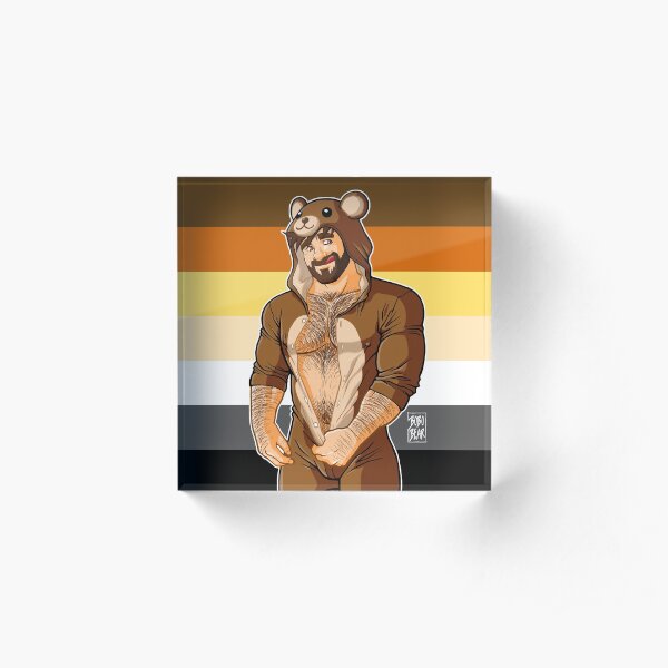 ADAM LIKES TEDDY BEARS - BEAR PRIDE Acrylic Block