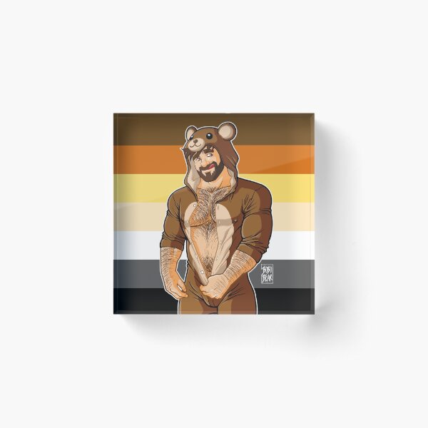 ADAM LIKES TEDDY BEARS - BEAR PRIDE Acrylic Block