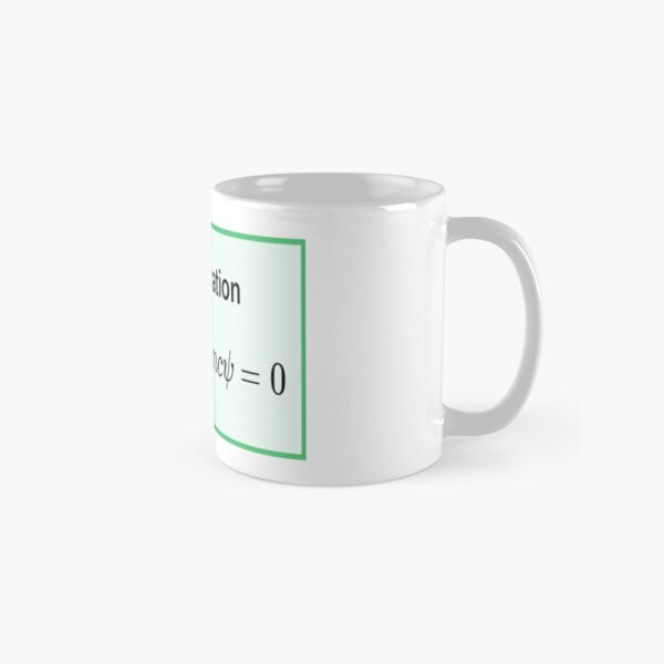 Dirac equation #Dirac #equation #DiracEquation #Physics Classic Mug