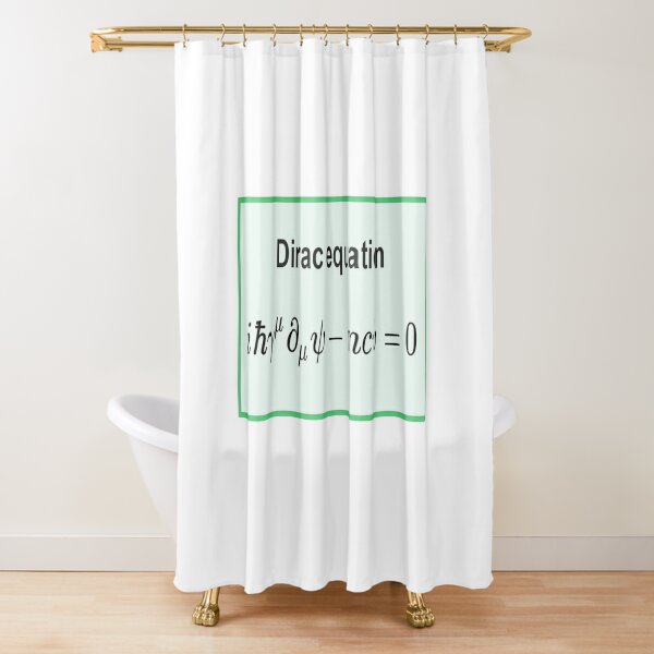 Dirac equation #Dirac #equation #DiracEquation #Physics Shower Curtain