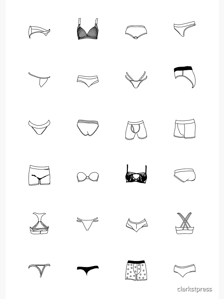 Christmas Y front Underwear | Sticker