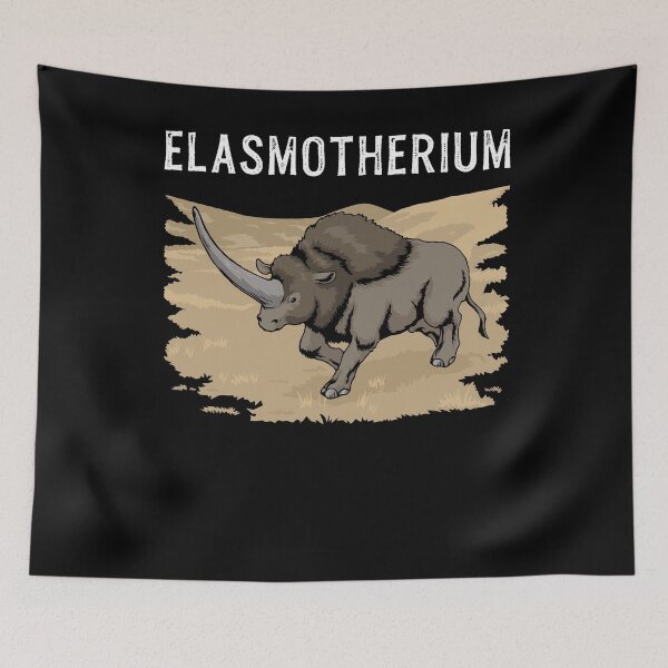 Item preview, Elasmotherium Tshirt Extinct Rhinoceros Piacenzian Sibiricum designed and sold by DSWShirts.