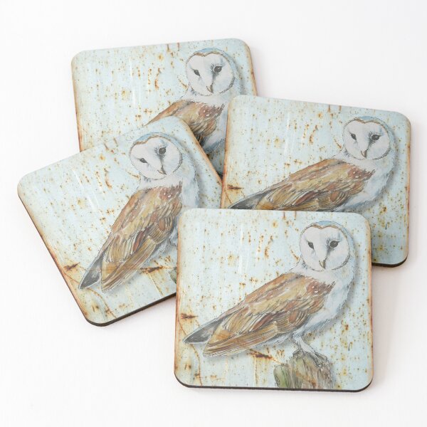 Item preview, Beautiful Barn Owl on Vintage Metal Plate designed and sold by TTWG.
