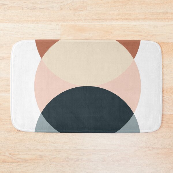 Item preview, Circle Geometric Abstract, Terracotta, Blue, Blush designed and sold by meggydesigns.