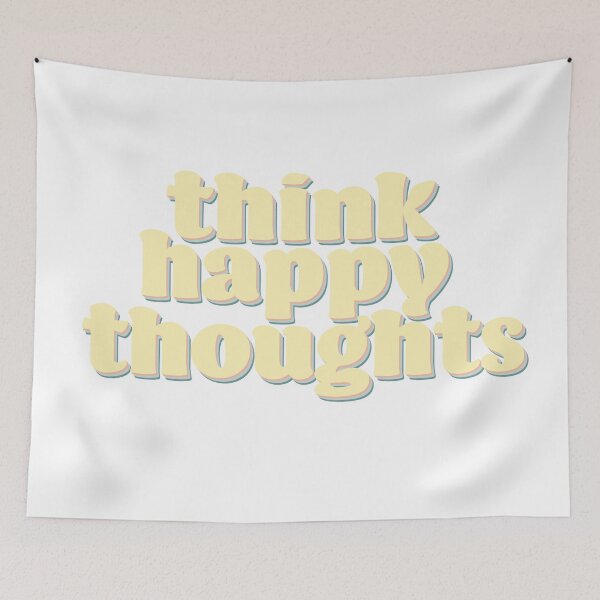 Item preview, think happy thoughts designed and sold by karapos23.