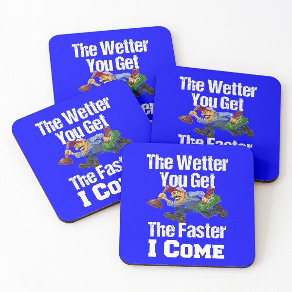 Item preview, The Wetter You Get Faster I Come Occupation Plumber Funny  designed and sold by fantasticdesign.