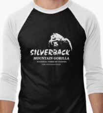 Silberrücken-Gorilla Baseballshirt für Männer
