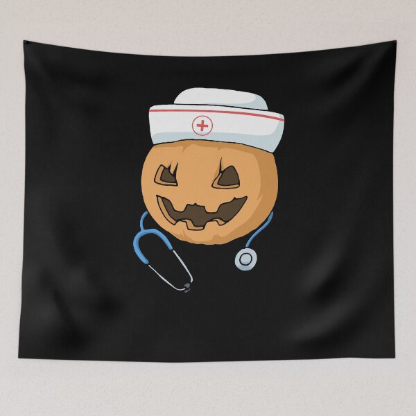 Item preview, Halloween Nurse Tshirt Squad Pumpkin RN Graduate Night Shift designed and sold by DSWShirts.