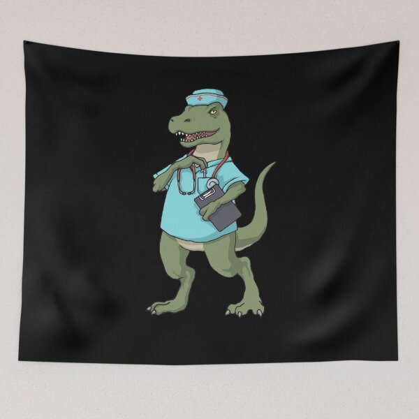 Item preview, Dinosaur Nurse Tshirt T-Rex Squad RN Nurse Graduation Gift T-Shirt designed and sold by DSWShirts.