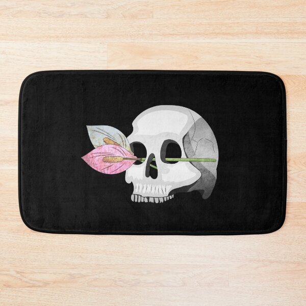 Item preview, Skull with lilly of peace through eye socket designed and sold by Kam-designs.