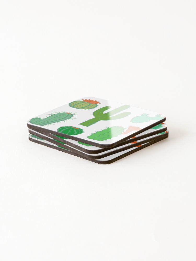 Thumbnail 4 of 5, Coasters (Set of 4), Cactus designed and sold by Rusembell.