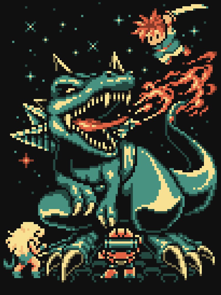 8-bit Black Tyranno by g-a-m-e-o-v-e-r