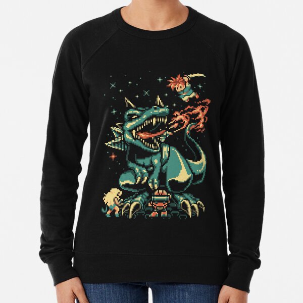 8-bit Black Tyranno Lightweight Sweatshirt