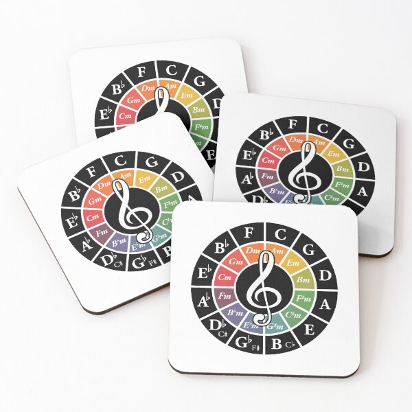 Item preview, G Clef Treble Circle of Fifths 5ths Classical Theory Key designed and sold by Kelsorian.