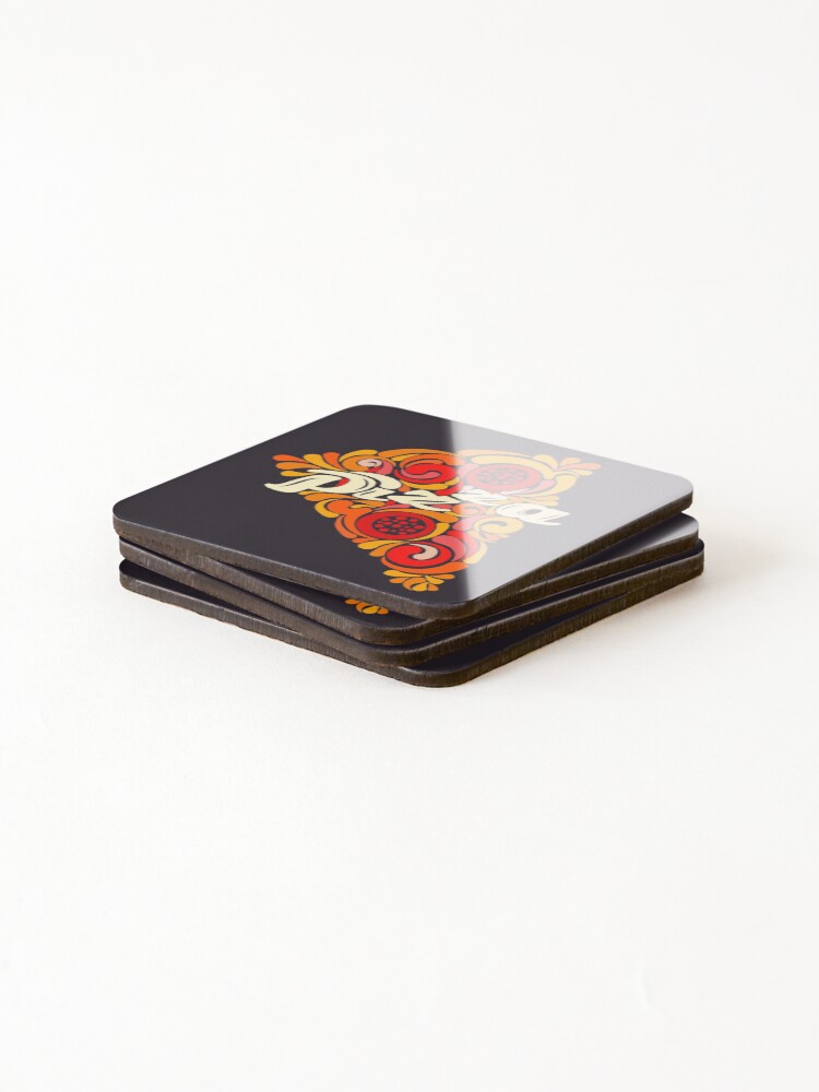 Thumbnail 4 of 5, Coasters (Set of 4), Pizza Color designed and sold by Rusembell.