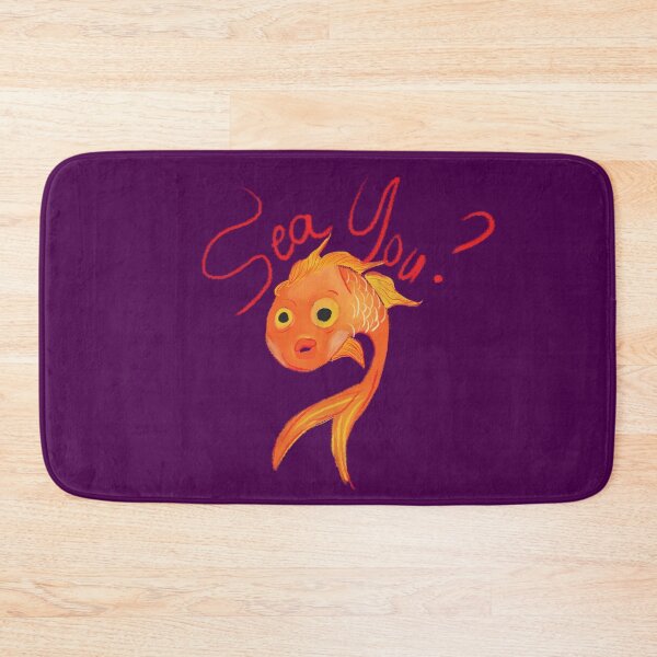 Item preview, Goldfish with funny pun - Sea You? designed and sold by palaodesigns.