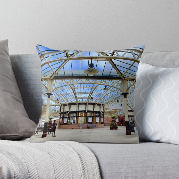 Wemyss Bay Train Station Scotland Throw Pillow