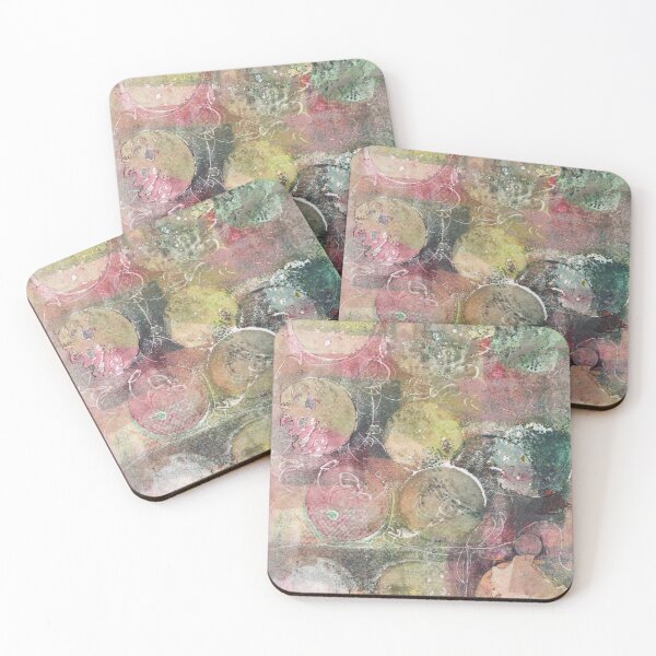 Item preview, Abstract Monotype Printmaking Design No.3- Pink Coral designed and sold by danielliamgill.