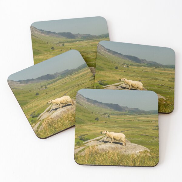 Item preview, Nant Ffrancon Pass from Idwal Cottage with sheep designed and sold by Andy Chisholm.