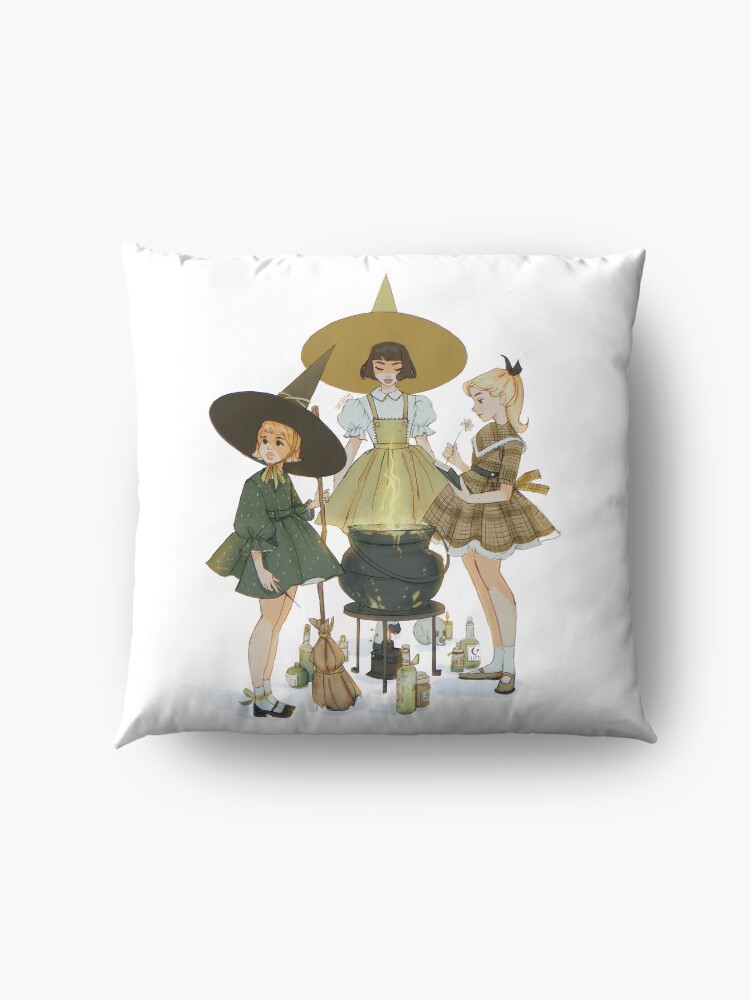 Alternate view of vintage witches ii Floor Pillow