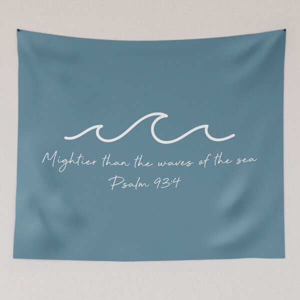 Item preview, Psalm 93:4 in white designed and sold by move-mtns.