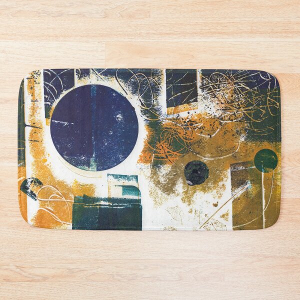 Item preview, Abstract Monotype Printmaking Design No. 19 - Hot August Night designed and sold by danielliamgill.