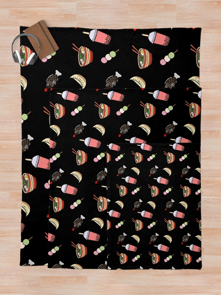Alternate view of Japanese Food & Drink Throw Blanket