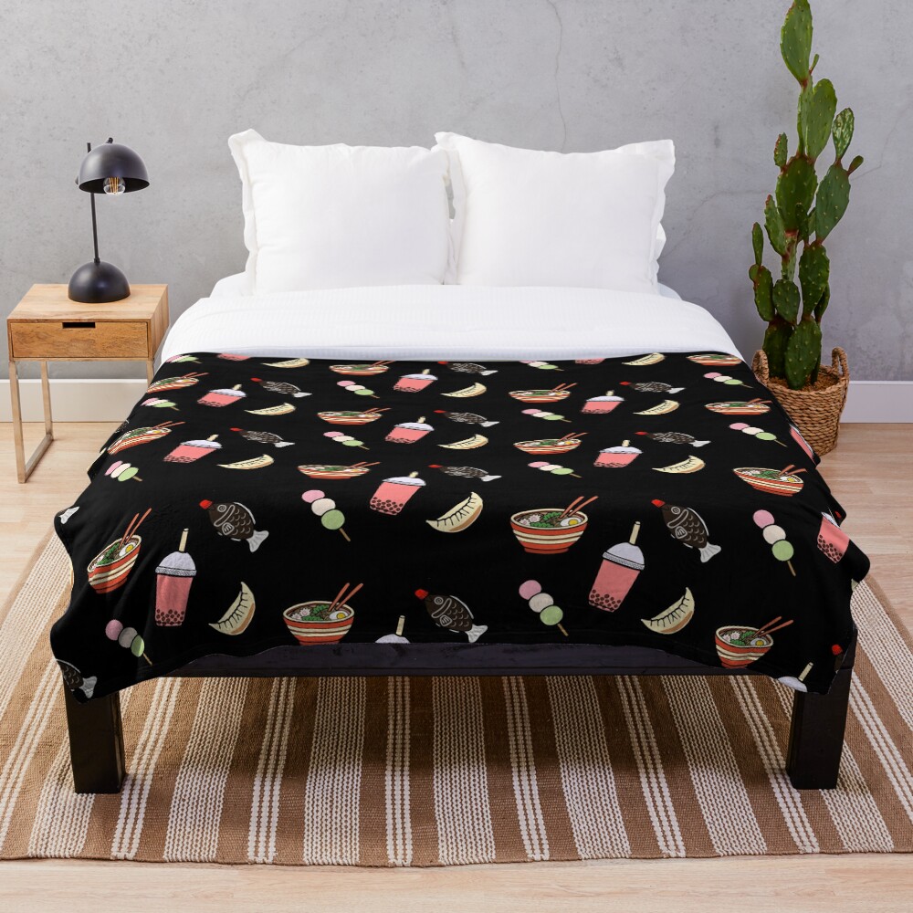 Japanese Food & Drink Throw Blanket