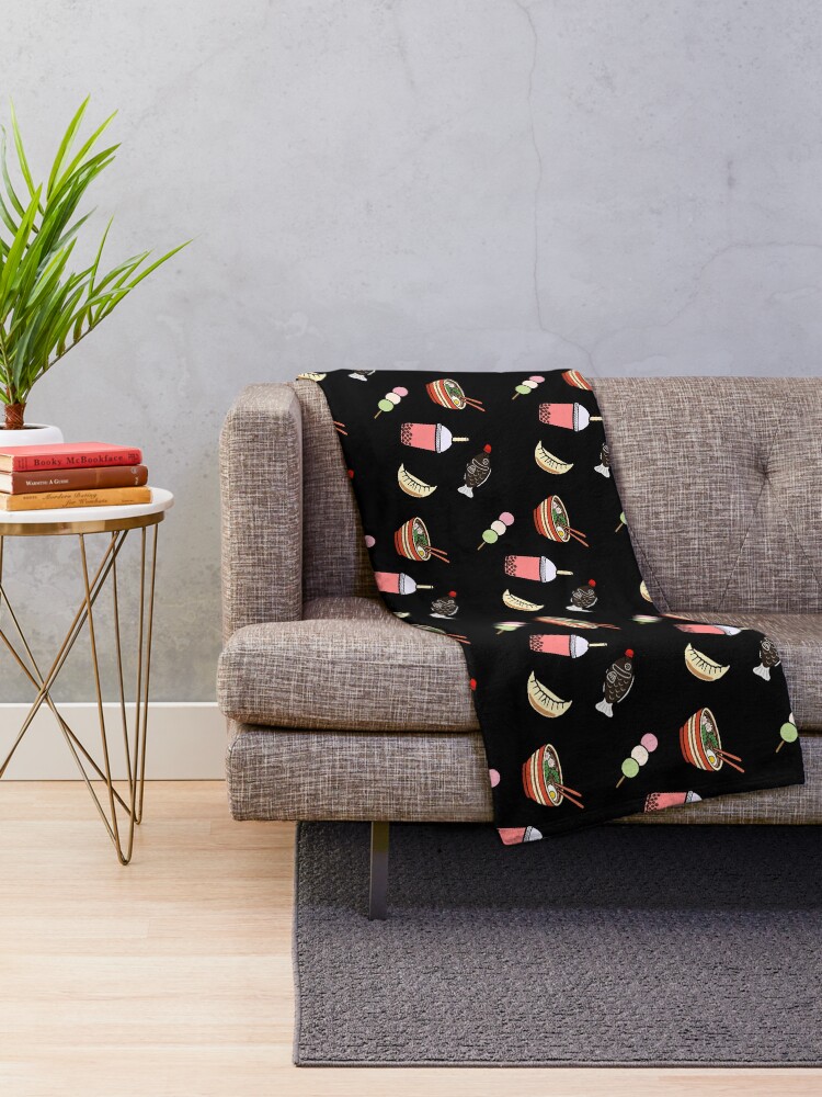 Alternate view of Japanese Food & Drink Throw Blanket