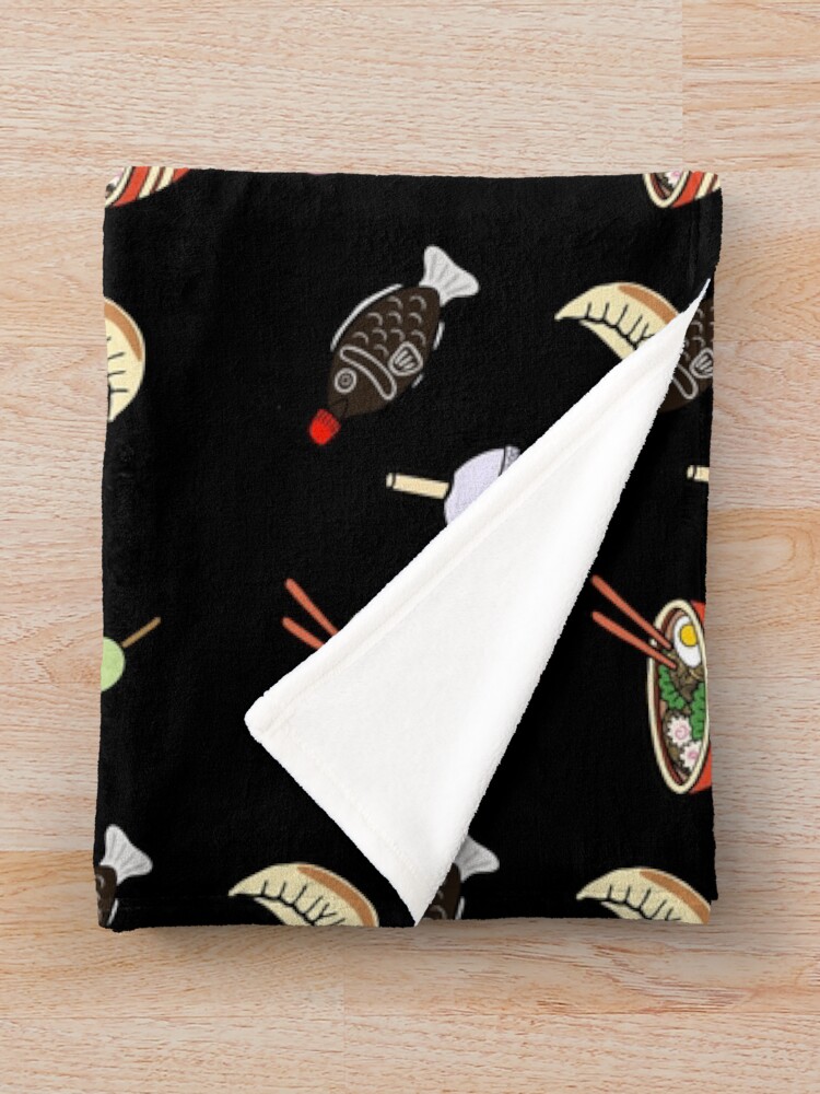 Alternate view of Japanese Food & Drink Throw Blanket