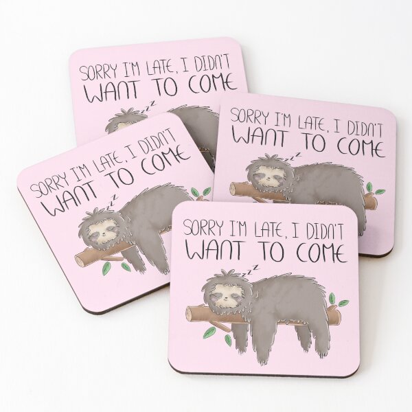 Item preview, Sloth Quote designed and sold by InkItOut.